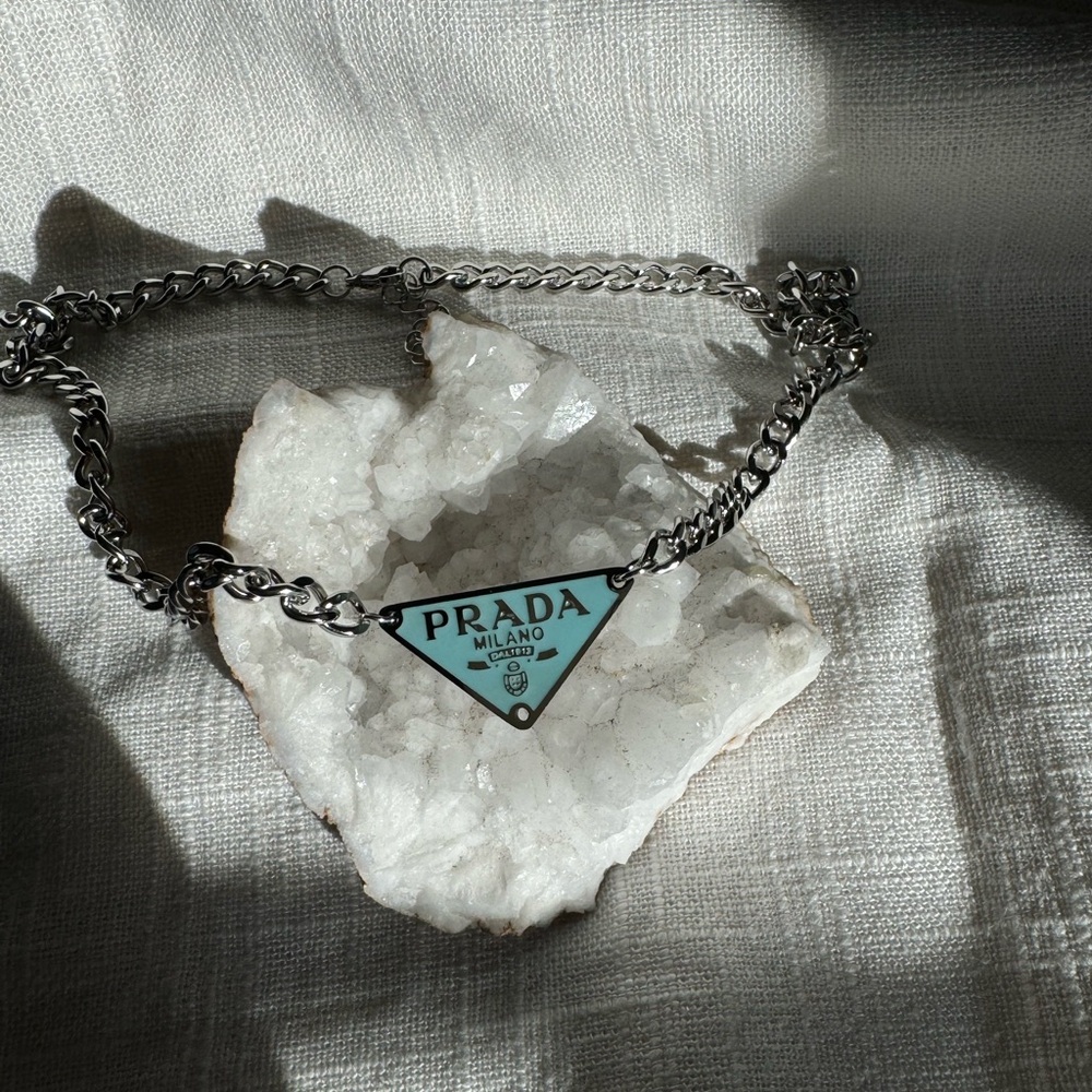 Blue Prada Necklace
